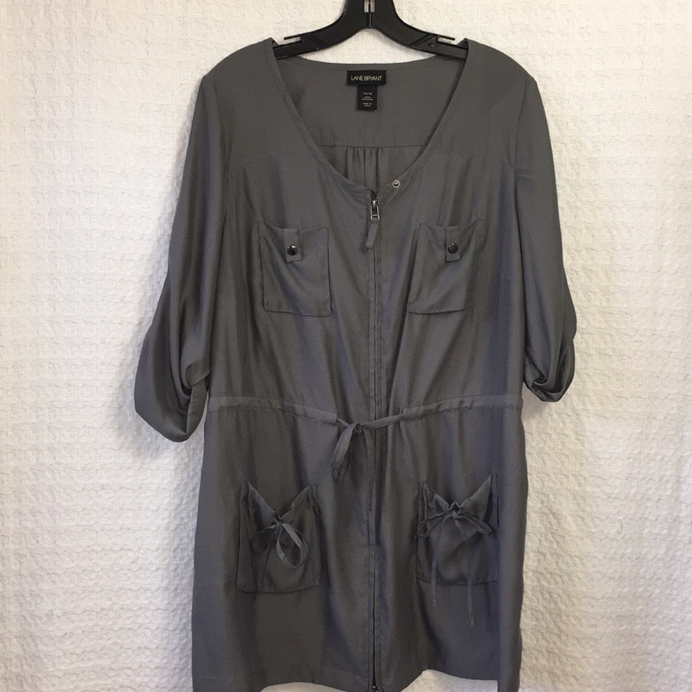 Lane Bryant Zip up Jacket Style Shirt 14/16